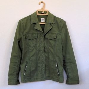GAP green utility jacket, size small